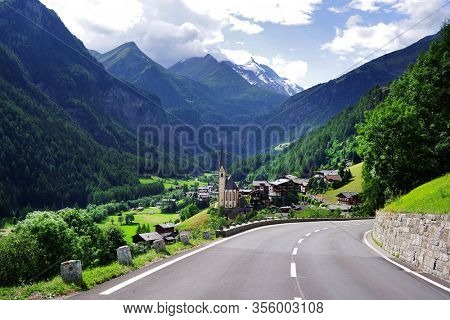 Summer landscape of Heiligenblut village in Austria, Europe