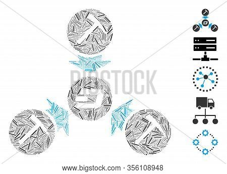 Hatch Mosaic Based On Dash Mining Pool Icon. Mosaic Vector Dash Mining Pool Is Designed With Scatter