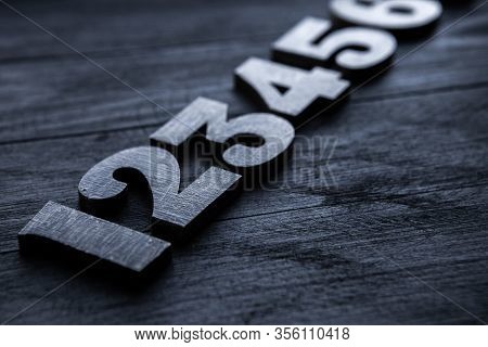 Background Of Numbers. From Zero To Nine. Numbers Texture. Finance Data Concept. Mathematic. Seamles