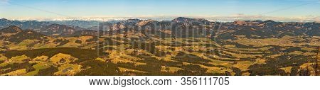 View From Shockl Mountain In Graz. Path Leading To The Top. Tourist Spot In Graz Styria. Places To S