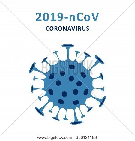 Sign Caution Coronavirus. Coronavirus Outbreak. Virus Danger And Public Health Risk Disease And Flu 