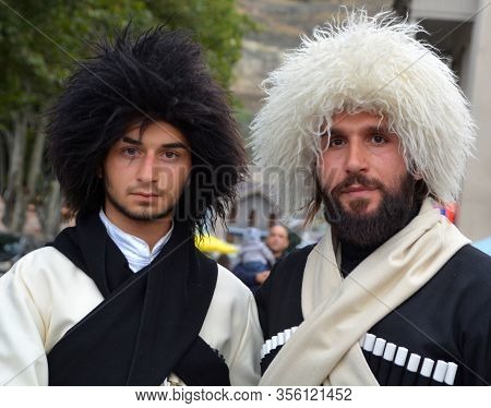 Tblissi  Georgia 09 08 19: Georgia National Costumes Play A Significant Role In Its History And Cult
