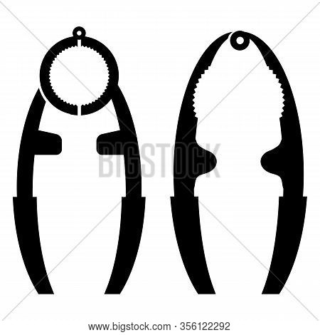Nut Cracker Icon Isolated On White Background. Nutcracker Silhouette.