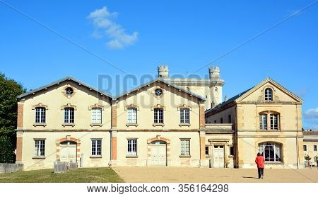Paris France 09 23 2019: The Chateau De Vincennes Is A Massive 14th And 17th Century French Royal Fo