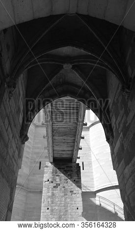 Paris France 09 23 2019: The Chateau De Vincennes Is A Massive 14th And 17th Century French Royal Fo