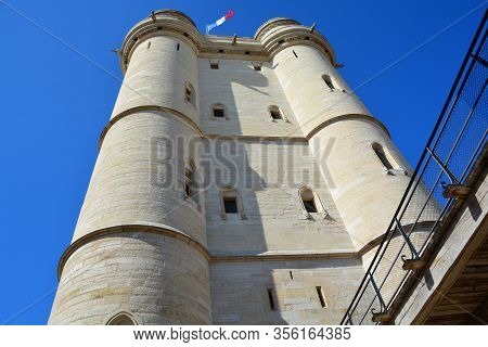Paris France 09 23 2019: The Chateau De Vincennes Is A Massive 14th And 17th Century French Royal Fo
