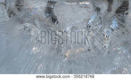 Frost Texture, Ice Surface, Frosted Water Background