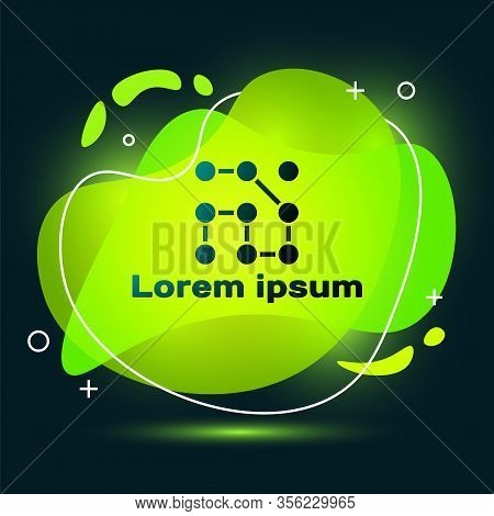 Black Graphic Password Protection And Safety Access Icon Isolated On Black Background. Security, Saf