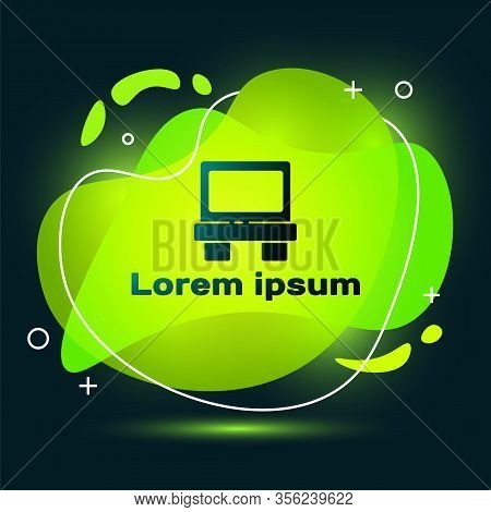 Black Fuse Of Electrical Protection Component Icon Isolated On Black Background. Melting Breaking Pr