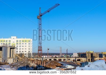 Construction Of A Multi-storey Residential Building Using The Method Of Monolithic Construction Usin