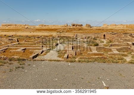 Ruins Of An Ancient City Sawran Or Sauran Near Turkistan In Southern Kazakhstan