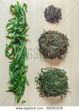 Stages Of Production Of Fermented Tea Leaves. Fermented Ivan-tea.