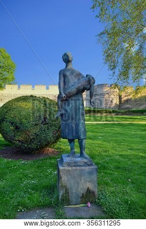 Monument To A Woman With A Dead Child Near The Wall Of The Mill Of Saint Gero (gereonsmhle). Cologne