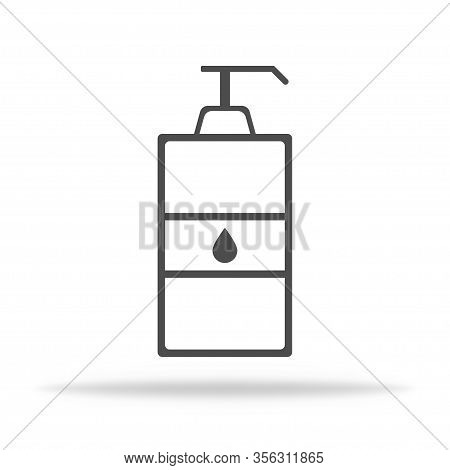 Liquid Soap For Handwash To Stay Healthy. Anti Virus Soap. Vector Eps 10