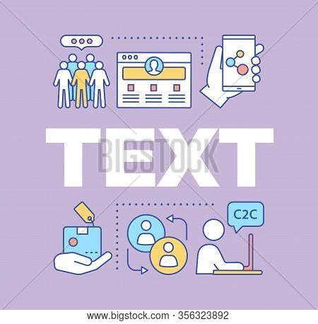 C2c Word Concepts Banner. Online Business. Marketing. Customer To Customer Model. Trading, Merchandi