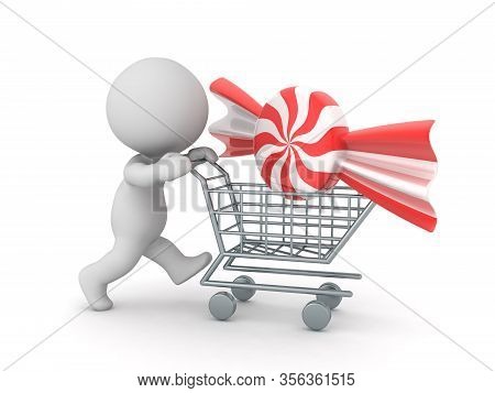 3D Character Buying Candy Bonbon