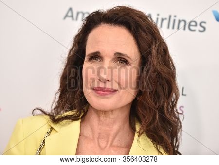LOS ANGELES - MAR 08:  Andie MacDowell arrives for the 8th Annual Women Making History Awards on March 08, 2020 in Los Angeles, CA                