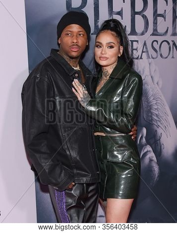 LOS ANGELES - JAN 27:  YG and Kehlani {Object} arrives for the Premiere Of YouTube Originals' 