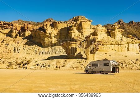 Camper In Bolnuevo 15 March 2019, Spain
