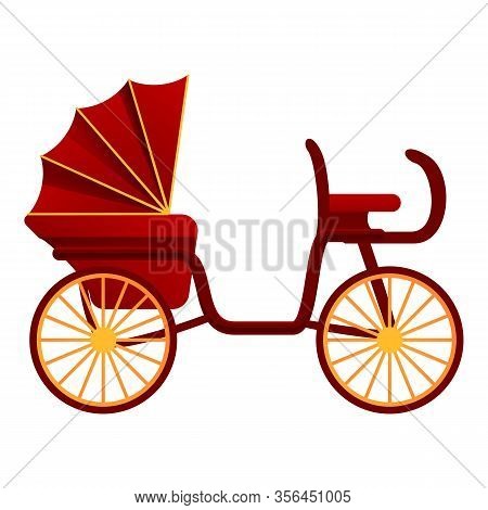 Medieval Buggy Icon. Cartoon Of Medieval Buggy Vector Icon For Web Design Isolated On White Backgrou