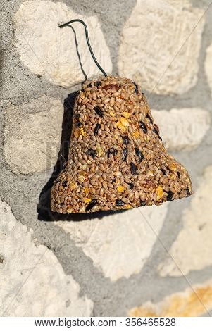 Bell From Various Grains, A Delicacy For All The Birds In The Garden