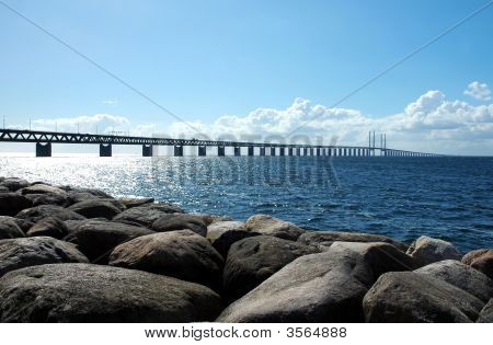 Oresund Bridge In Scandinavia