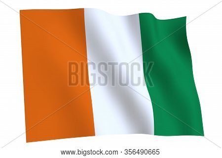 Ivory Coast Flag Waving