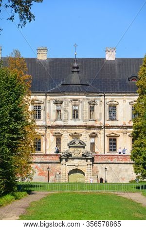 Podgoretsky Ukraine 09 14 17: Podgoretsky Castle Is A Well-preserved Renaissance Palace Surrounded B