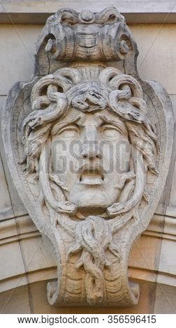 Berlin Germany 09 22 17: Details Of  Building Art Nouveau Is An International Style Of Art, Architec