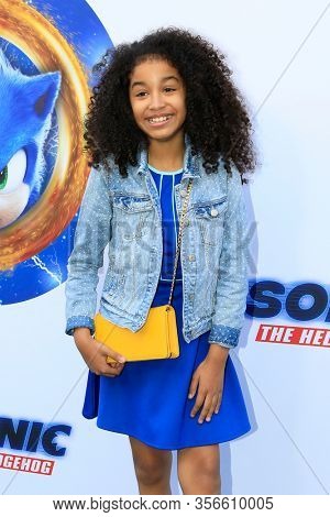 LOS ANGELES - JAN 25:  Jordyn Curet at the Sonic The Hedgehog Family Day Event at the Paramount Theatre on January 25, 2020 in Los Angeles, CA