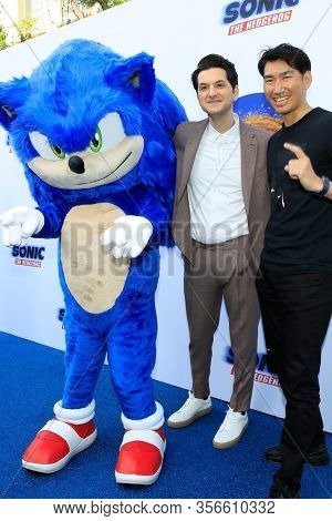 LOS ANGELES - JAN 25:  Ben Schwartz, Haruki Satomi at the Sonic The Hedgehog Family Day Event at the Paramount Theatre on January 25, 2020 in Los Angeles, CA