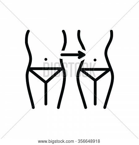 Black Line Icon For Reduction Lack Decrease Shortage Deficiency Scarcity