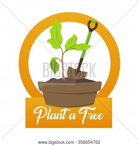 National Arbor Day. Vector Illustration With Leaves. Earth Day. Suitable For Greeting Card, Icon, Po