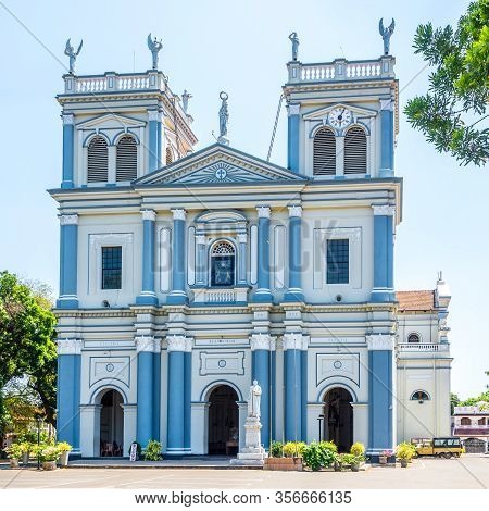 View At The Fascade Of Church Of Saint Mary In Negombo, Sri Lanka