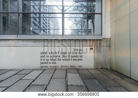 Quotation Of Nelson Mandela On Constitutional Court Of South Africa
