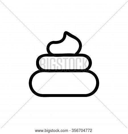 Turd Icon Vector. Turd Sign. Isolated Contour Symbol Illustration