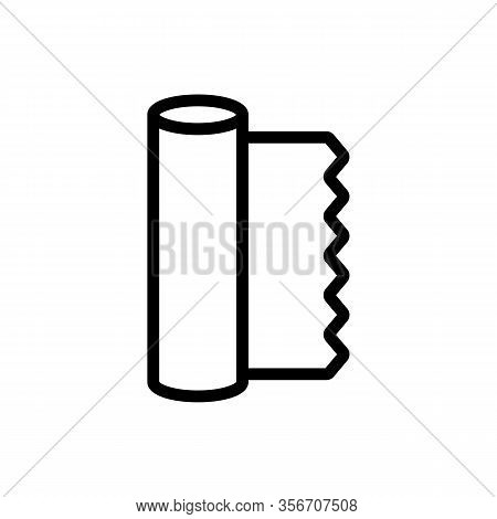 Roll Foil Icon Vector. Roll Foil Sign. Isolated Contour Symbol Illustration