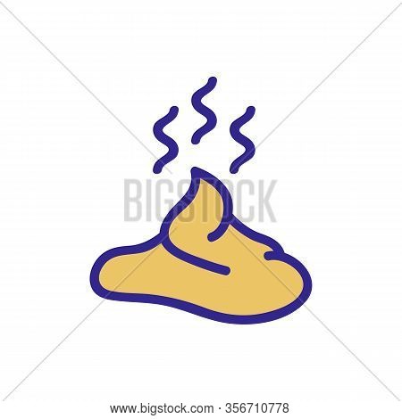 Smelly Shit Icon Vector. Smelly Shit Sign. Color Isolated Symbol Illustration