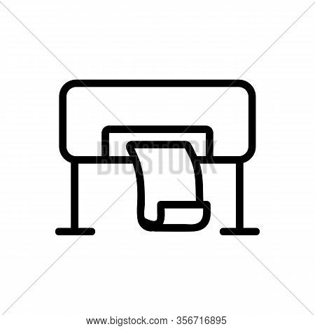 Large Format Printing Icon Vector. Large Format Printing Sign. Isolated Contour Symbol Illustration