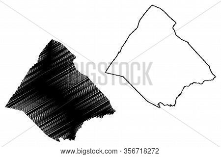 Tadjourah Region (republic Of Djibouti, Horn Of Africa, Gulf Of Aden) Map Vector Illustration, Scrib