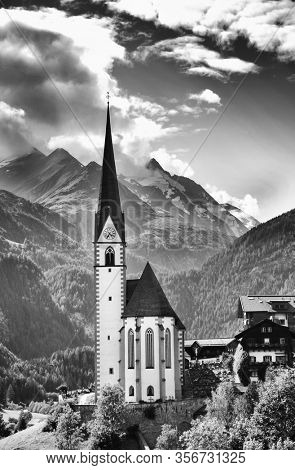Summer landscape of Heiligenblut village in Austria, Europe
