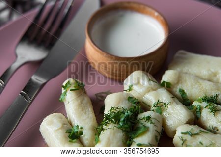 Potatoe Sticks, Homemade Traditional Ukrainian Dish Palyushky