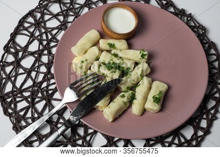 Potatoe Sticks, Homemade Traditional Ukrainian Dish Palyushky