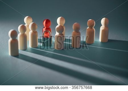 Pandemic Quarantine. Global Virus. Coronavirus Outbreak. Covid-19. Infected People Miniatures. Quara