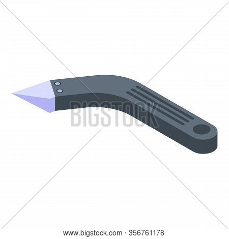 Tiler Hand Tool Icon. Isometric Of Tiler Hand Tool Vector Icon For Web Design Isolated On White Back