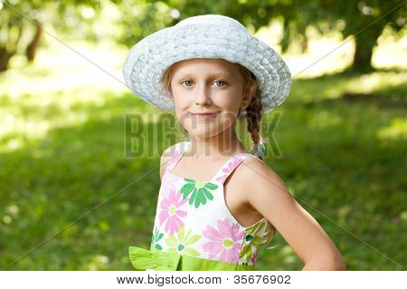 Charming Blue-eyed Girl