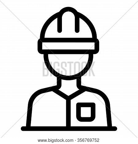 Tiler Worker Icon. Outline Tiler Worker Vector Icon For Web Design Isolated On White Background