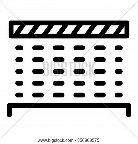 Litter Under The Roof Icon. Outline Litter Under The Roof Vector Icon For Web Design Isolated On Whi