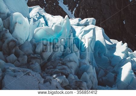 Beautiful Scenery On The Mountains And The Glacier Svartisen Landscape In Norway Scandinavian Nature