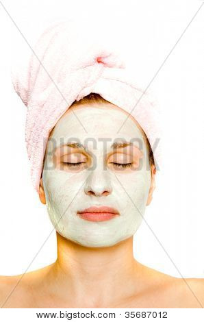 Maske ile güzel kadın